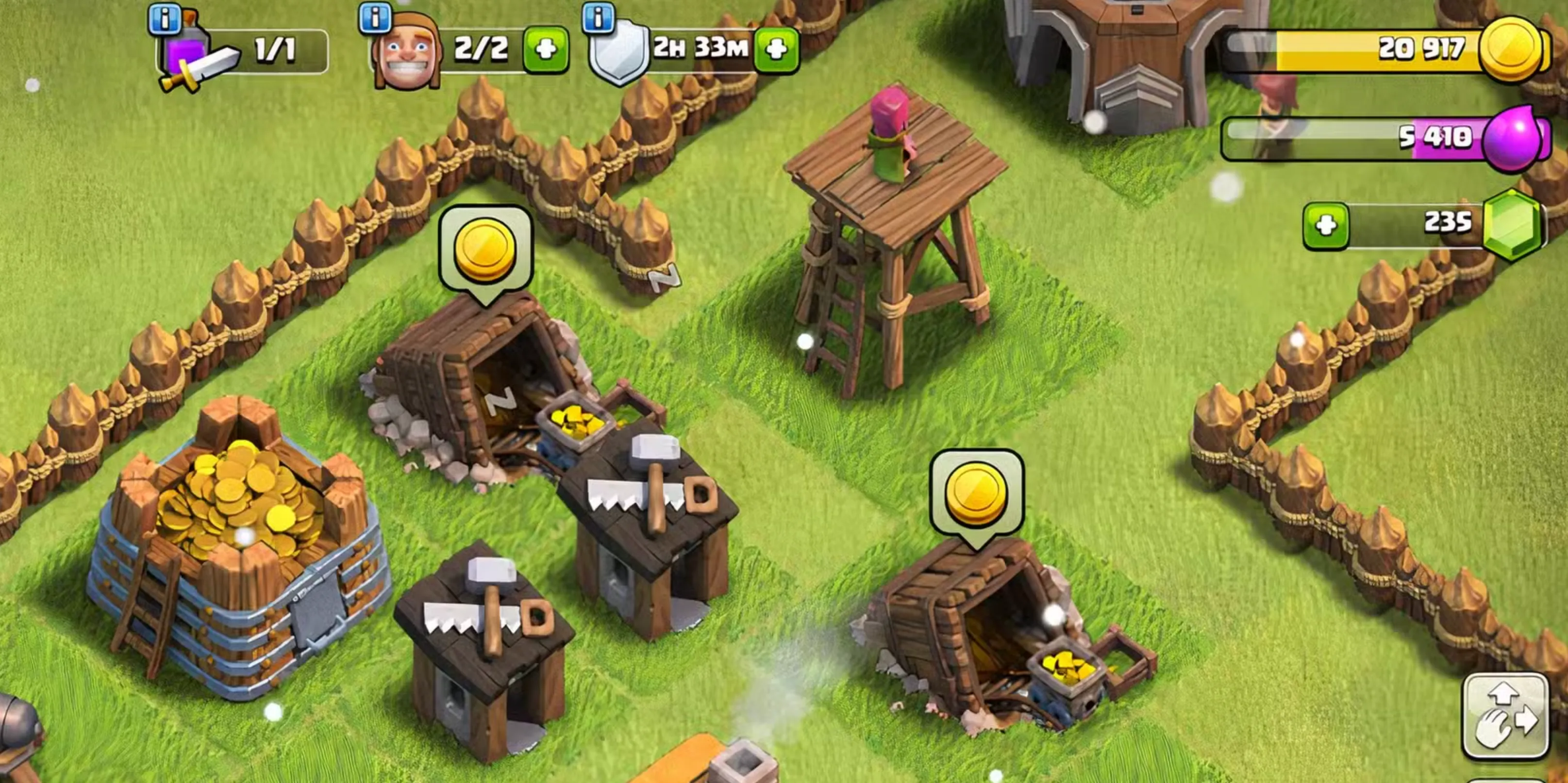 builder gold clash of clans